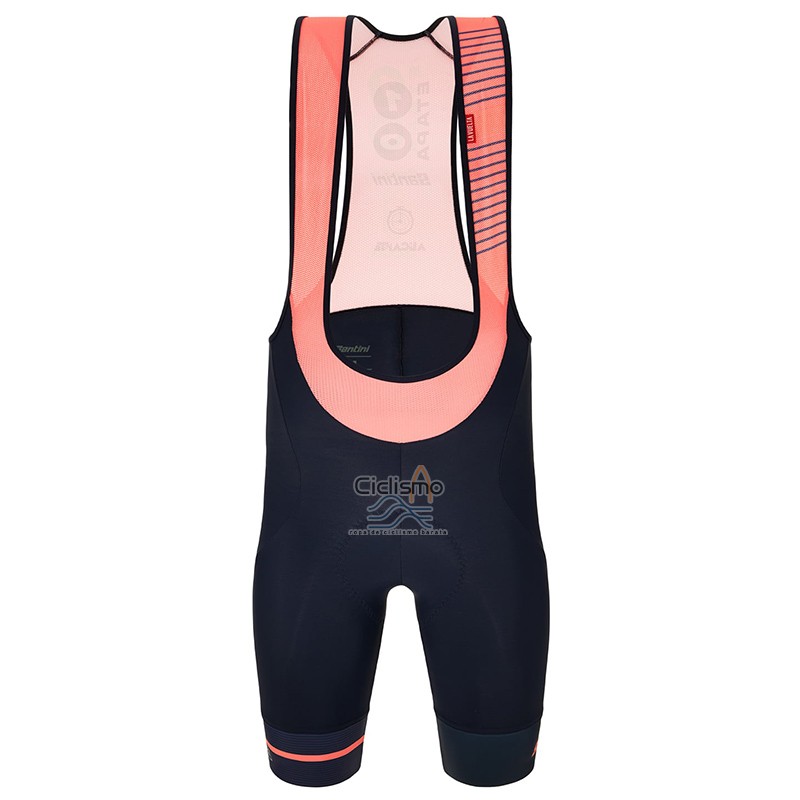 Vuelta Espana Ropa Ciclismo Culotte Corto 2022 Hombre Mangas Cortas Rojo Violeta